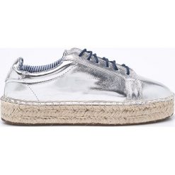 Pepe Jeans - Espadryle. Szare espadryle damskie marki Pepe Jeans, z jeansu, na obcasie. W wyprzedaży za 179,90 zł.