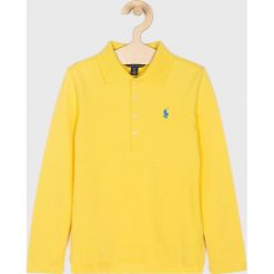 Polo Ralph Lauren - Longsleeve dziecięcy 128-176 cm. Żółte bluzki dziewczęce Polo Ralph Lauren, bez wzorów, z elastanu, polo, z długim rękawem, długie, bez kaptura. Za 259,90 zł.