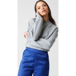 Bluzy damskie: NA-KD Basic Bluza basic – Grey