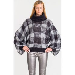 GOLF EMPORIO ARMANI. Szare swetry damskie Emporio Armani, bez wzorów, z dzianiny, bez rękawów, bez kaptura. Za 2189,00 zł.
