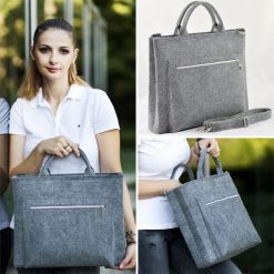 Duża Szara Torebka - Laptopówka Minimalizm. Szare shopper bag damskie Pakamera, duże. Za 139,00 zł.