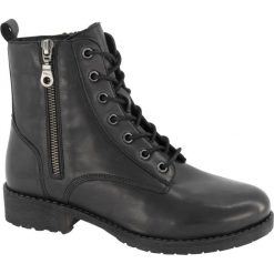 Sznurowane botki damskie 5th Avenue ze skóry 5th Avenue czarne. Czarne botki damskie 5th Avenue, ze skóry, bez obcasa, na obcasie, na sznurówki. Za 219,90 zł.