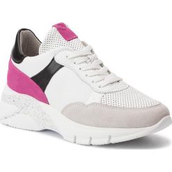 Sneakersy TAMARIS - 1-23781-32 Fuxia Comb 505. Białe półbuty damskie Tamaris, z zamszu. W wyprzedaży za 239,00 zł.