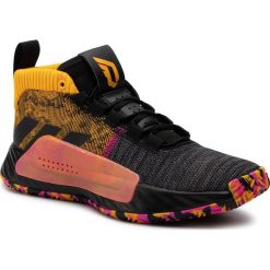 Buty adidas - Dame 5 EF9367 Cblack/Actgol/Shopnk. Czarne buty sportowe męskie Adidas, z tworzywa sztucznego, bez zapięcia, do koszykówki. W wyprzedaży za 359,00 zł.