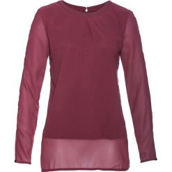 Tunika bonprix magenta. Fioletowe tuniki damskie bonprix, bez wzorów, bez kołnierzyka, z długim rękawem. Za 37,99 zł.