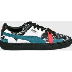 Puma - Buty Basket Graphic. Szare buty sportowe damskie Puma, z gumy. W wyprzedaży za 429,90 zł.