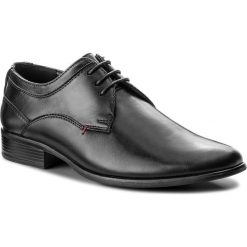 Półbuty VAPIANO - M1400016 Czarny. Czarne buty wizytowe męskie marki Vapiano, ze skóry ekologicznej. Za 99,99 zł.