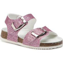 Sandały LELLI KELLY - Nina LK4576 Rosa Glitter NC01. Różowe sandały dziewczęce Lelli Kelly, ze skóry, bez zapięcia. W wyprzedaży za 119,00 zł.