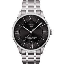 RABAT ZEGAREK TISSOT Chemin Des Tourelles Powermatic 80 T099.407.11.058.00. Czarne zegarki męskie TISSOT, ze stali. W wyprzedaży za 2992,00 zł.