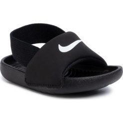 Sandały NIKE - Kawa Slide (Td) BV1094 001 Black/White/White/White. Czarne sandały dziewczęce Nike, ze skóry. Za 99,00 zł.