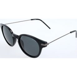 Męskie okulary przeciwsłoneczne w kolorze czarno-srebrnym. Szare okulary przeciwsłoneczne męskie marki Polaroid, z tworzywa sztucznego. W wyprzedaży za 94,95 zł.