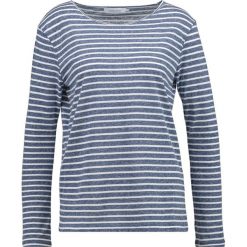 Bluzki asymetryczne: Samsøe & Samsøe NOBEL STRIPE Bluzka z długim rękawem white/blue