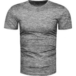 Koszulka męska t-shirt melanż szary Recea. Szare koszulki męskie Recea, xl, bez wzorów, z bawełny, klasyczne, bez kołnierzyka, krótkie. Za 39,99 zł.
