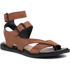 Sandały SERGIO BARDI - SB-36-09-000461 137. Pomarańczowe klapki damskie Sergio Bardi, bez wzorów, ze skóry, bez obcasa. Za 299,00 zł.