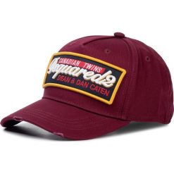 Czapka z daszkiem DSQUARED2 - Patch Cargo Baseball Caps BCM0249 05C00001 4066 Borde. Czerwone czapki męskie Dsquared2, bez wzorów, z bawełny. W wyprzedaży za 479,00 zł.