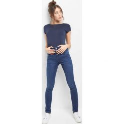 Jeansy skinny z wysokim stanem. Niebieskie rurki damskie Orsay, z elastanu, klasyczne, z podwyższonym stanem. Za 119,99 zł.