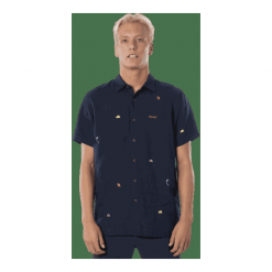Rip Curl Męska koszula SWC Motif Linen S/S Shirt XXL ciemnoniebieska. Niebieskie koszule męskie Rip Curl, s, bez wzorów, eleganckie, bez kołnierzyka, bez rękawów. W wyprzedaży za 189,00 zł.