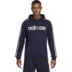 BLUZA ADIDAS ESSENTIALS 3-STRIPES PULLOVER HOODIE (XXL). Bluzy męskie Adidas, xxl, w paski, z bawełny, sportowe, z kapturem, bez rękawów, z kapturem. Za 229,99 zł.