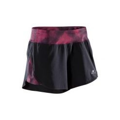 Spodenki fitness kardio 500 damskie. Czarne spodenki sportowe męskie marki DOMYOS, z elastanu. W wyprzedaży za 24,99 zł.