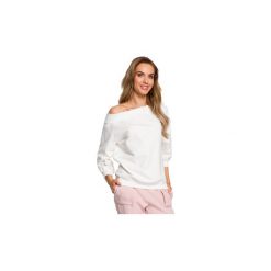 Bluzy Moe M412 Bluza z szerokim dekoltem. Szare bluzy damskie Moe, s, bez wzorów, bez rękawów, bez kaptura. Za 109,00 zł.
