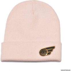 Czapki zimowe damskie: Czapka pink beanie smile