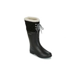 Kalosze Aigle POLKA GIBOULEE. Czarne kalosze damskie Aigle, bez wzorów. Za 254,20 zł.