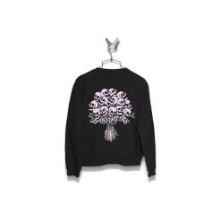 Bluza Bukiet z czaszek Damska. Czarne bluzy damskie Failfake, xs, bez wzorów, bez rękawów, bez kaptura. Za 160,00 zł.