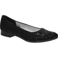 BALERINY CASU 166. Czarne baleriny damskie Casu, bez wzorów, bez obcasa. Za 59,99 zł.