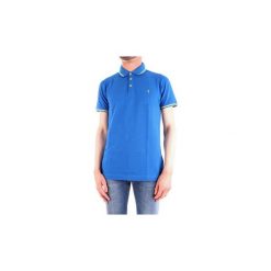 Koszulki polo z krótkim rękawem Trussardi 52T00246-1T001678. Niebieskie koszulki męskie Trussardi, s, bez wzorów, polo, z krótkim rękawem, krótkie. Za 319,72 zł.