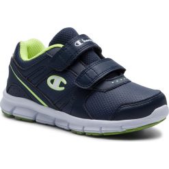 Sneakersy CHAMPION - Low Cut Shoe Combo Pu B Ps S31398-S19-BS043 Blu/Lime. Niebieskie trampki chłopięce Champion, bez wzorów, ze skóry ekologicznej, na rzepy. W wyprzedaży za 109,00 zł.
