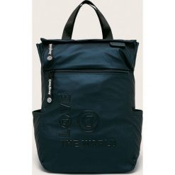 Desigual - Plecak. Niebieskie plecaki damskie Desigual, z aplikacjami, z poliesteru. W wyprzedaży za 269,90 zł.