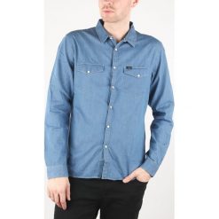 Lee Western Koszula Niebieski. Niebieskie koszule męskie Lee, xl, bez wzorów, z bawełny, bez kołnierzyka, z długim rękawem. Za 369,95 zł.