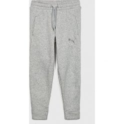 Puma - Spodnie dziecięce 104-176 cm. Szare spodnie chłopięce Puma, bez wzorów, z elastanu, sportowe. W wyprzedaży za 129,90 zł.
