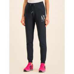 Spodnie dresowe Armani Exchange 8NYPCX YJ68Z 1510. Niebieskie spodnie damskie Armani Exchange, s, z bawełny. W wyprzedaży za 339,00 zł.