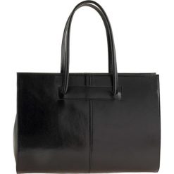 Torebki klasyczne damskie: Skórzana torebka „Olbia” w kolorze czarnym – 40 x 30 x 12 cm