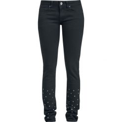 Black Premium by EMP Skarlett Spodnie damskie czarny. Czarne rurki damskie marki Black Premium by EMP, z aplikacjami. Za 79,90 zł.