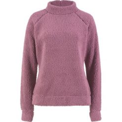 Miękki sweter z polaru bonprix matowy jeżynowy. Fioletowe swetry klasyczne damskie bonprix, z polaru. Za 79,99 zł.