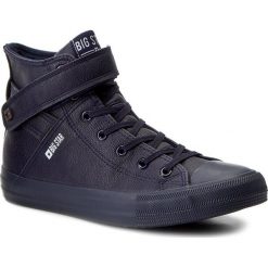 Trampki BIG STAR - Y174022 Navy. Niebieskie półbuty męskie marki BIG STAR, na co dzień, bez wzorów, z gumy, eleganckie, bez zapięcia. Za 129,00 zł.