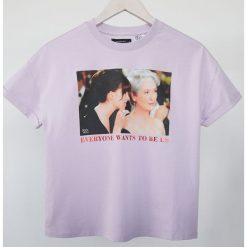 T-shirt Diabeł ubiera się u Prady - Fioletowy. Fioletowe t-shirty damskie Reserved, s, bez wzorów, bez kołnierzyka. Za 39,99 zł.