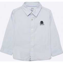 Blukids - Koszula dziecięca 74-98 cm. Szare koszule męskie na spinki marki Blukids, z bawełny, z klasycznym kołnierzykiem, z długim rękawem. W wyprzedaży za 49,90 zł.