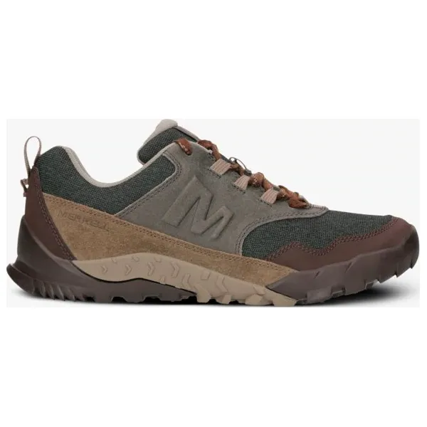 Merrell Annex Recruit buty męskie, khaki, rozmiar 41,5. Brązowe buty trekkingowe męskie Merrell, ze skóry, na sznurówki, outdoorowe. Za 379,99 zł.