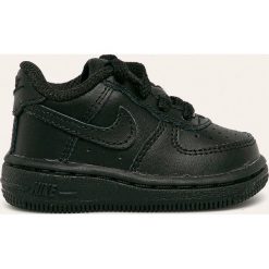 Nike Kids - Buty dziecięce Force 1. Czarne trampki chłopięce Nike Kids, bez wzorów, ze skóry ekologicznej, sportowe, bez zapięcia. Za 199,90 zł.