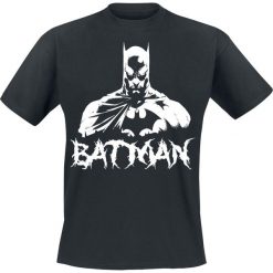 Batman Bat Metal T-Shirt czarny. Czarne t-shirty męskie marki Batman, l, z nadrukiem, z okrągłym kołnierzem. Za 54,90 zł.
