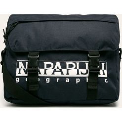 Napapijri - Torba. Niebieskie torby na laptopa Napapijri, w paski, z poliesteru, casualowe. W wyprzedaży za 219,90 zł.