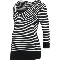 Swetry klasyczne damskie: Anna Field MAMA Sweter black/ white