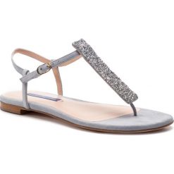 Sandały Stuart Weitzman Splendor ZL77288. Szare klapki damskie Stuart Weitzman, bez wzorów, bez obcasa. W wyprzedaży za 749,00 zł.