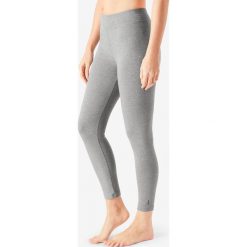 Legginsy 7/8 Gym & Pilates 500 damskie. Czarne legginsy damskie NYAMBA, xl, bez wzorów, z elastanu. Za 39,99 zł.