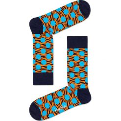 Happy Socks - Skarpetki Tiger Dot. Czarne skarpetki damskie Happy Socks, bez wzorów. Za 39,90 zł.