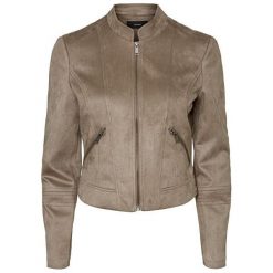 Vero Moda Damska kurtka VMSUMMERSIV FAUX SUEDE KRÓTKA KURTKA NOOS Bungee Cord (Rozmiar S). Kurtki damskie Vero Moda, s, bez wzorów, krótkie. W wyprzedaży za 170,00 zł.