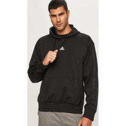 Adidas Performance - Bluza. Czarne bluzy męskie adidas Performance, s, z aplikacjami, z poliesteru, z kapturem, bez rękawów, z kapturem. Za 249,90 zł.